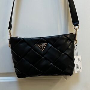 GUESS Quilted Black Crossbody Bag